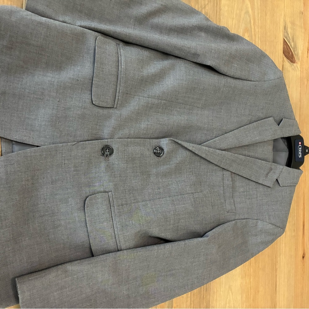 Chaps Kids Gray Suit Set - Jacket and Pants